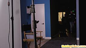 Blond Twunk Takes Bareback Anal from Inked Top Stud