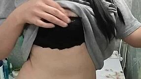 Admiring The Passion In That Big Juicy Booty In The Bathroom