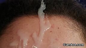 Wicked idol takes a massive jizz load right on her face!