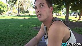 Veronica Rodriguez takes two cocks on the bus.