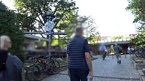 teasing babe lily ray cumshot banged outdoors