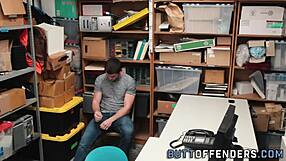 gay shoplifter facialized hard after wild encounter