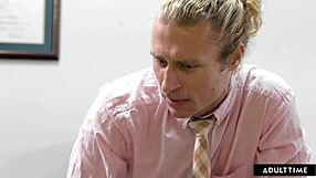 victoria voxxx gets fucked rough after masturbating at work