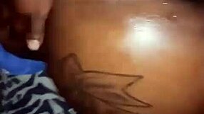 Jiggly big black ass worships big black cock