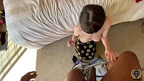 Fringe-haired Ireland Rose doggystyle fucked by Rome Major