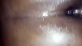 Jiggly big black ass worships big black cock