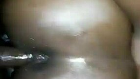 Jiggly big black ass worships big black cock