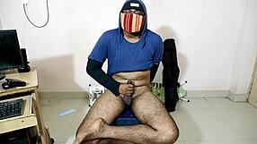 Danish guy watches porn on phone