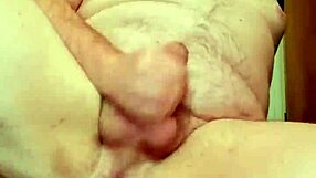Chubby guy fucks dildo and cums in compilation