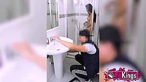 Amateur Latin Daniela Nerea Surprises Plumber with Naked Body and Bangs Him