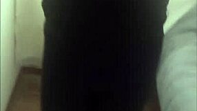 sexy travesti plays with anal balls under clothes