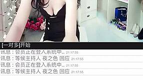 Horny Taiwanese actress has her breasts massaged in a live Asian girl show