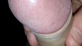 Foreskin Stroked In Close-Up Masturbation