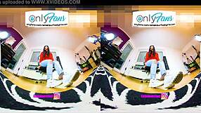 Bold girl crushes nylons in vr 3d shoeplay with high heels and sneakers for psvr reality