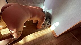 Homemade blowjob and sex with mature stepmom