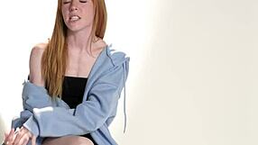 Up Close with Tiny Teen Redhead Madi Collins Hitachi Orgasm Scene