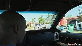 Black Babe Slurps White Cock