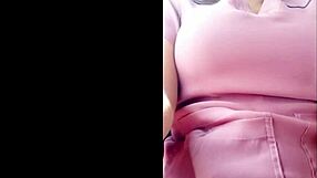 Ebony nurse climbs government vehicle for independent consultation touching patient's pussy in real nurse porn car