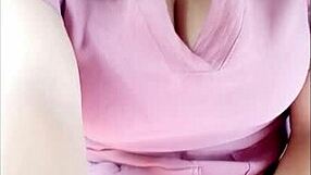 Ebony nurse climbs government vehicle for independent consultation touching patient's pussy in real nurse porn car