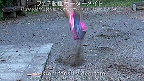 spike shoes fetish with amateur legs and feet play