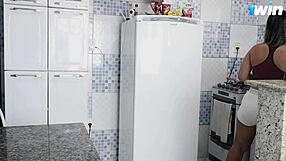 I CAUGHT THE HOT LATINA MAID FRYING AN EGG AND SLAMMED MY MONSTER COCK INTO HER BIG ASS AT HOME