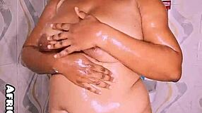 Bath time with big tits babe giving jerk off instructions, wanna join?