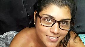 Homemade POV with Latina MILF Resembling Mia Khalifa