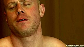 Swedish hunk performs intense blowjob on partner