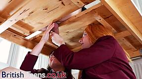 ellie & victoria team up for a wild desk session