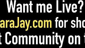 Big tits cougar Sara Jay orgasms as BBC pounds her wet pussy!