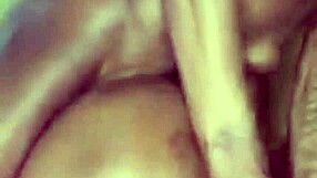 Ebony stepsister fucks big black cock stepbrother