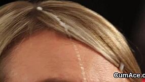 हॉट सेंटरफोल्ड को चेहरे पर कमशॉट POV