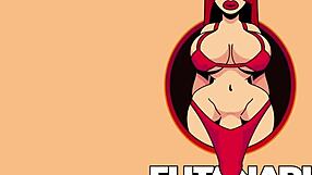 Rae Lil Black is sucking her clone's big cock and getting a huge facial.