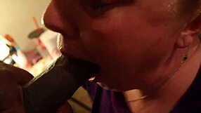 Chubby Redhead Sucks Big Black Cock