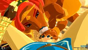 urbosa fucks link in cartoon fucking