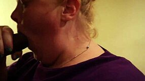 Chubby Redhead Sucks Big Black Cock