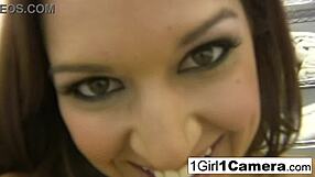 watch sexy Ann Marie Rios masturbating her pussy up close