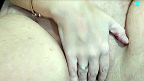 Look at my naughty wife teasing her wet pussy up close