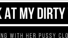 Look at my naughty wife teasing her wet pussy up close