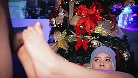 I jerk my friend with feet 😍