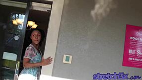 the lovely luna gets dicked down hard in doggystyle, licking and kissing that monster cock 😍.