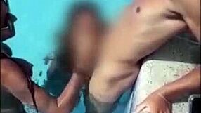 At the beach swing party, Melissa Devassa contrasts innocence with wild group action.