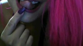 Live webcam show in hotel with two vibrators