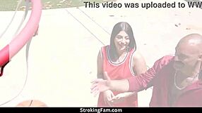 intense workout session with riley jean, gal ritchie, and charles dera