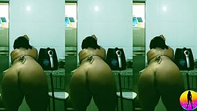 Maid cleans and shows boss video