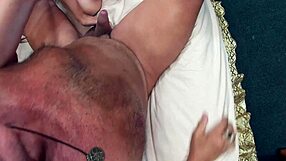 A Russian couple performs fellatio and a man masturbates to her with mutual enjoyment