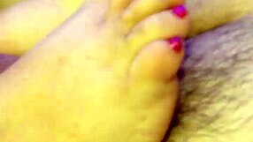 Wife's Footjob with Cumshot on Pink Toenails Drives Me Wild!
