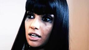 In this storyline, busty milf gets pussylicked by her stepdaughter