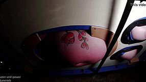 QueenieB dominates enema spa day in part 3.