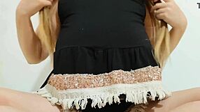 Tender Teen Striptease Turns Rough Outdoor Orgasm